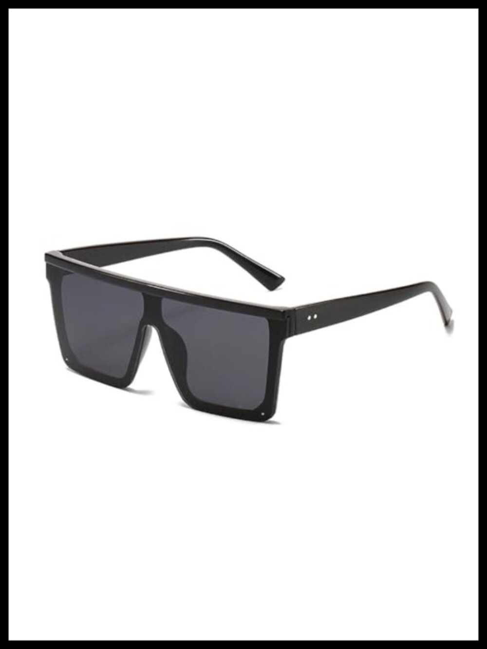 Oversized Square Sunglasses for Women Men Trendy Flat Top UV Protection